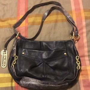 B Makowsky Genuine Leather Shoulder Bag